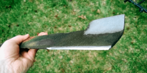 how to shapen lawn mower blades