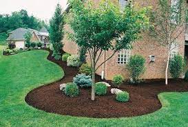 Dark-Brown-Mulch-for-red-brick-house