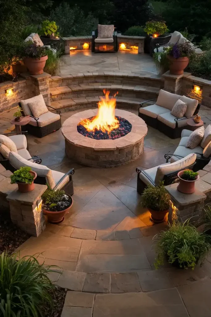 21 Stunning Fire Pit Garden Ideas That Will Ignite Your Outdoor Oasis 47