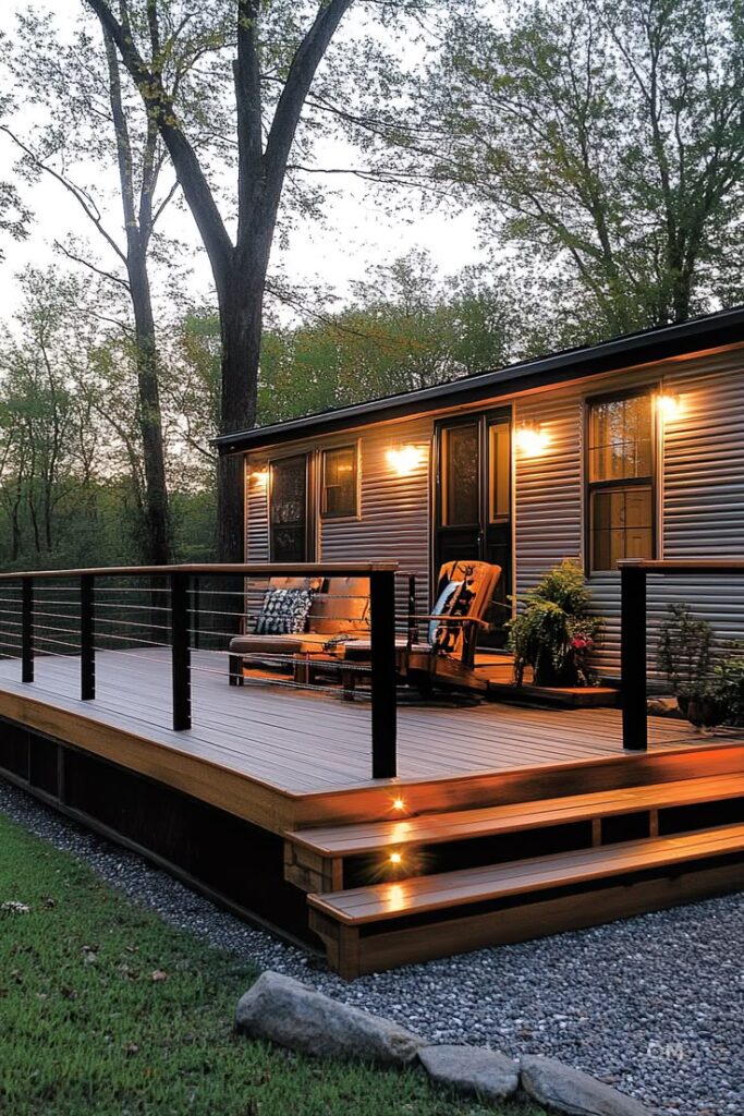 23 Stunning Mobile Home Deck and Proches Ideas You Need to See! 34 23 Stunning Mobile Home Deck and Proches Ideas You Need to See! 34