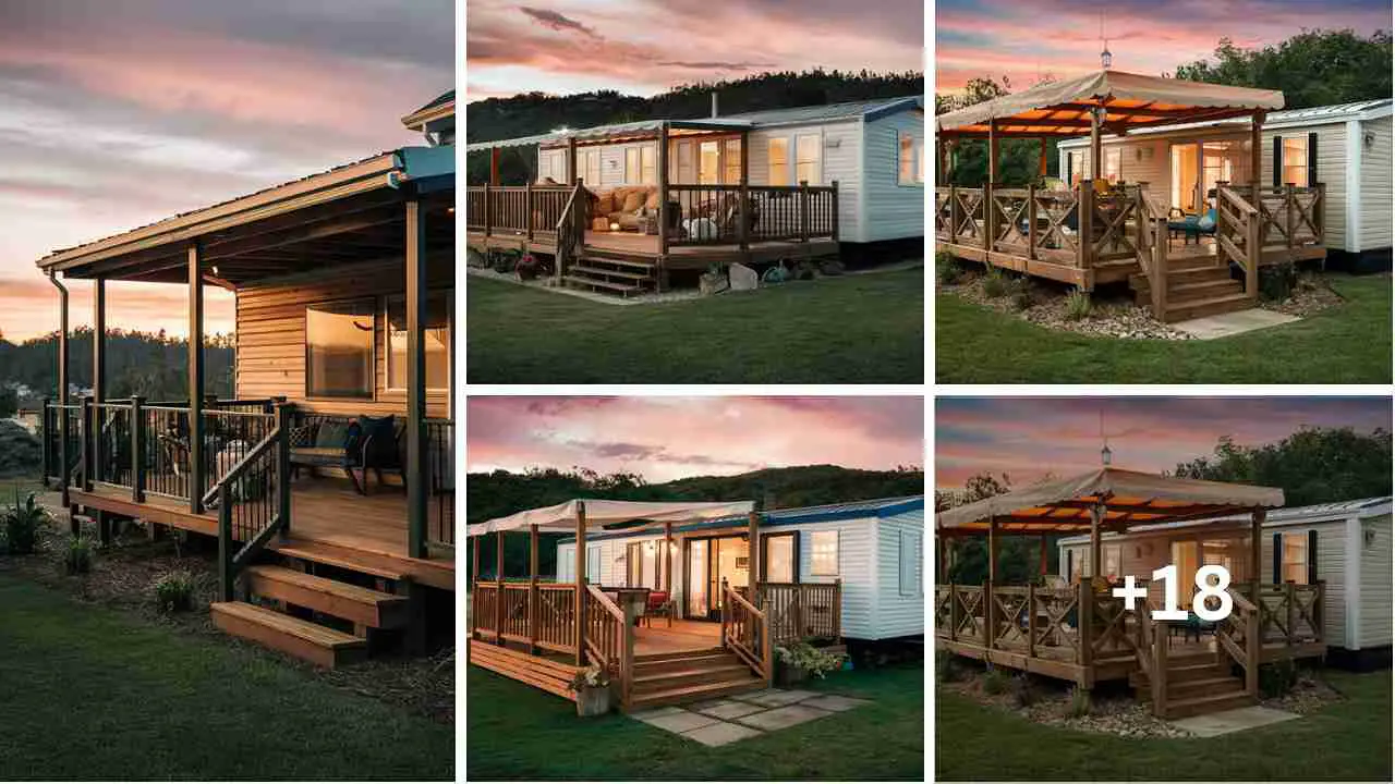 23 Stunning Mobile Home Deck and Proches Ideas You Need to See! 2