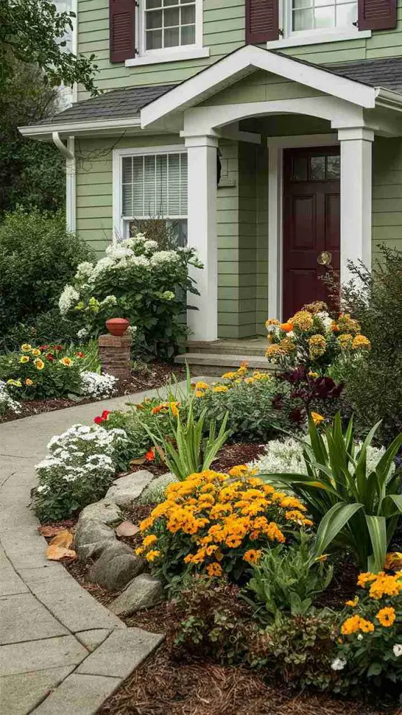 31 Stunning Front Yard Flower Bed Ideas for the Perfect Curb Appeal 16