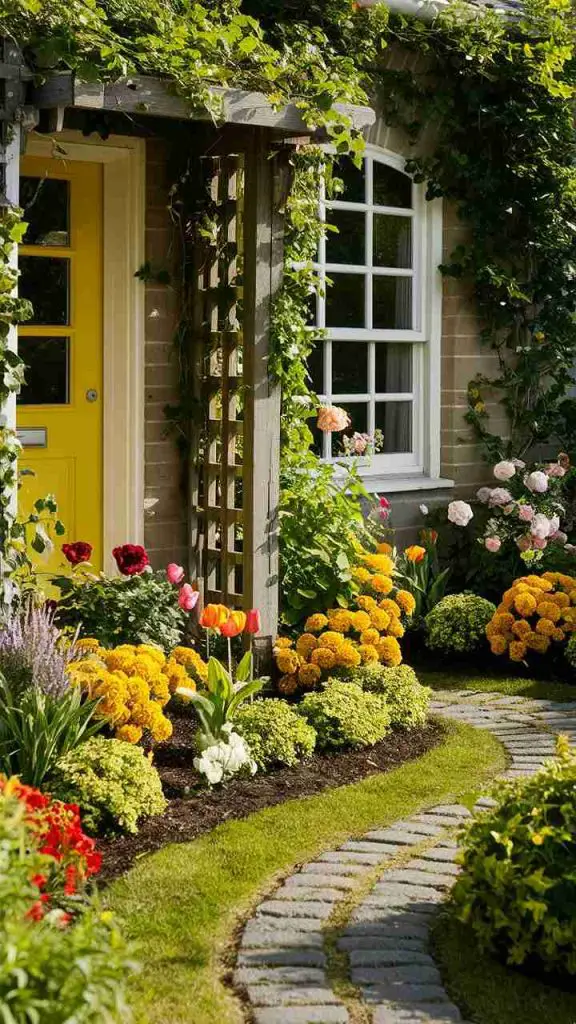 31 Stunning Front Yard Flower Bed Ideas for the Perfect Curb Appeal 15