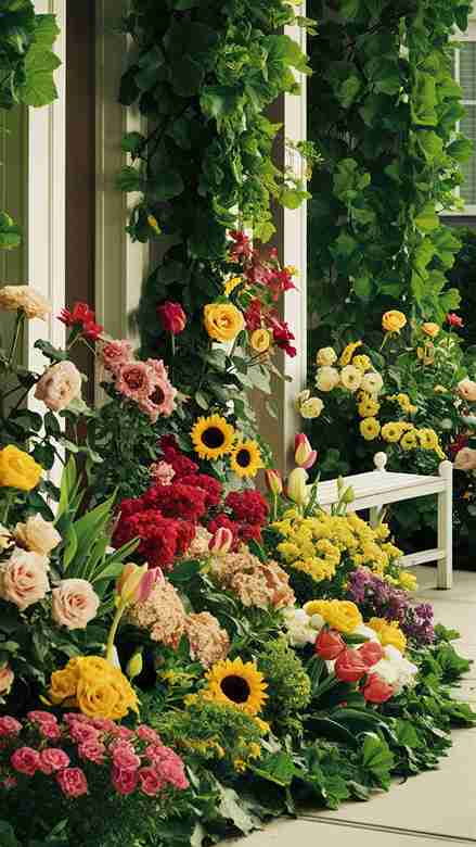 31 Stunning Front Yard Flower Bed Ideas for the Perfect Curb Appeal 14