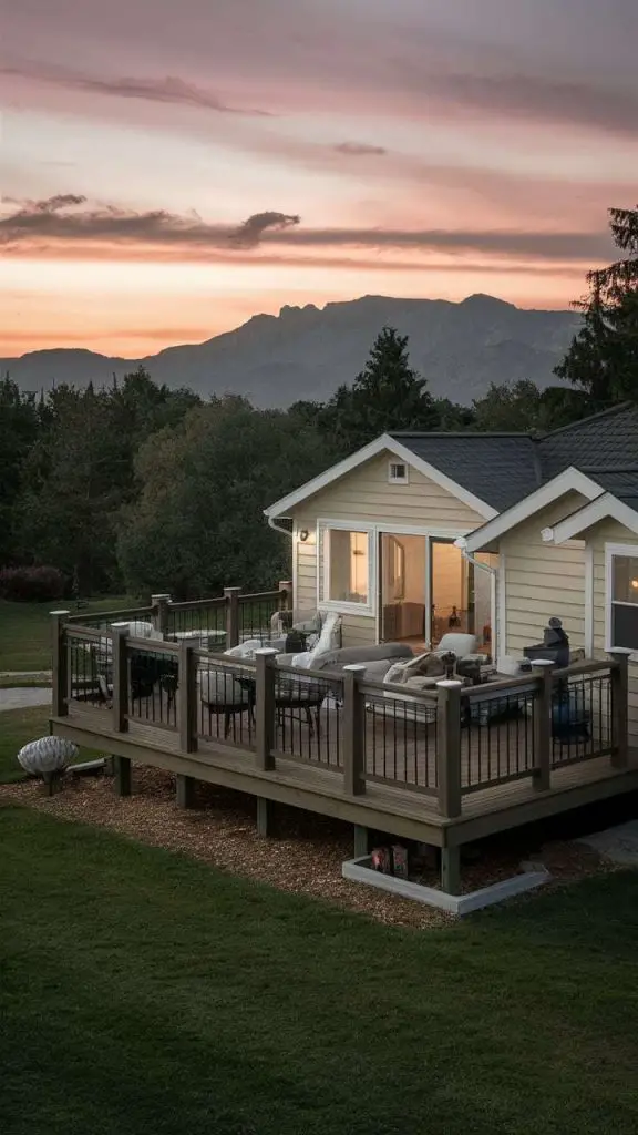 23 Stunning Mobile Home Deck and Proches Ideas You Need to See! 3