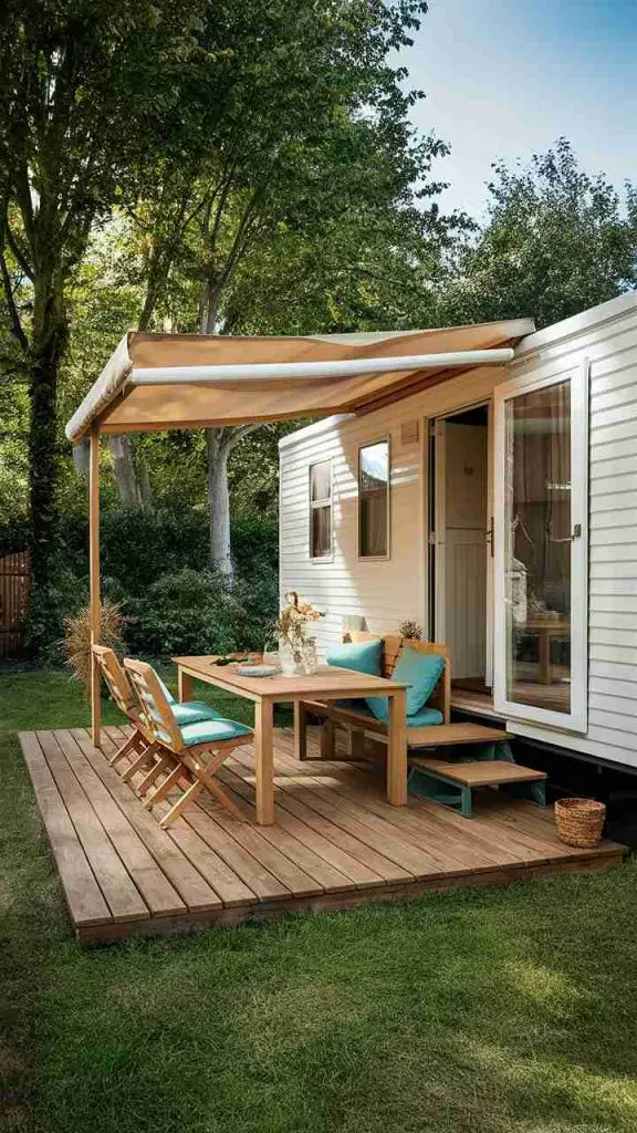 23 Stunning Mobile Home Deck and Proches Ideas You Need to See! 9