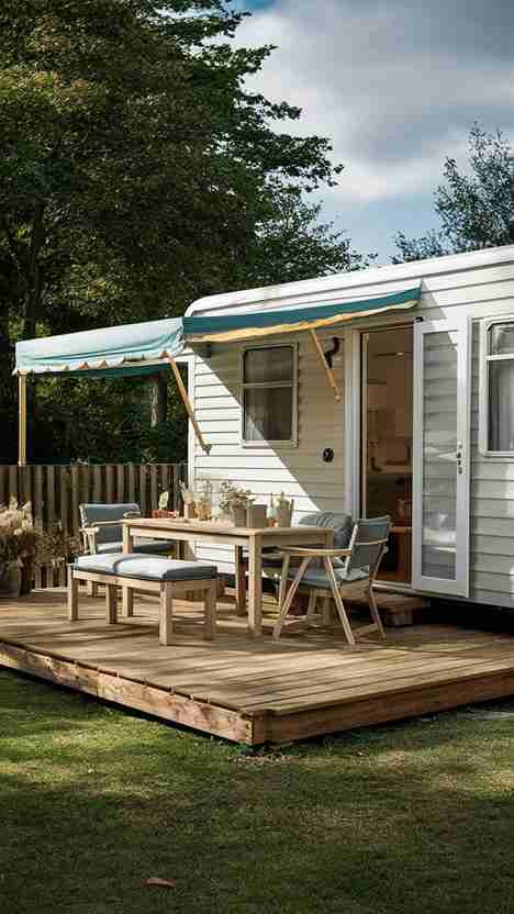 23 Stunning Mobile Home Deck and Proches Ideas You Need to See! 10