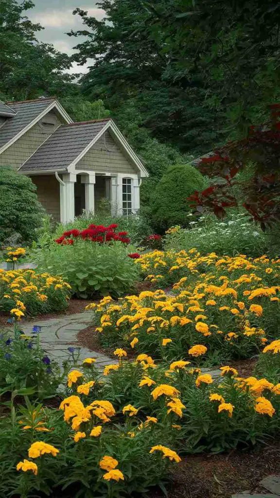 31 Stunning Front Yard Flower Bed Ideas for the Perfect Curb Appeal 72