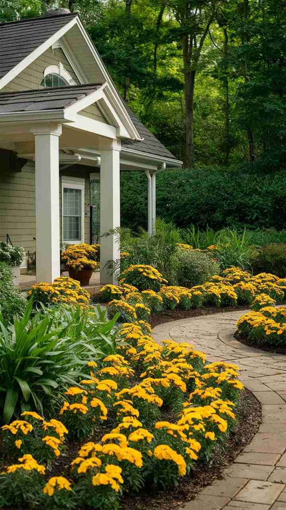 31 Stunning Front Yard Flower Bed Ideas for the Perfect Curb Appeal 71