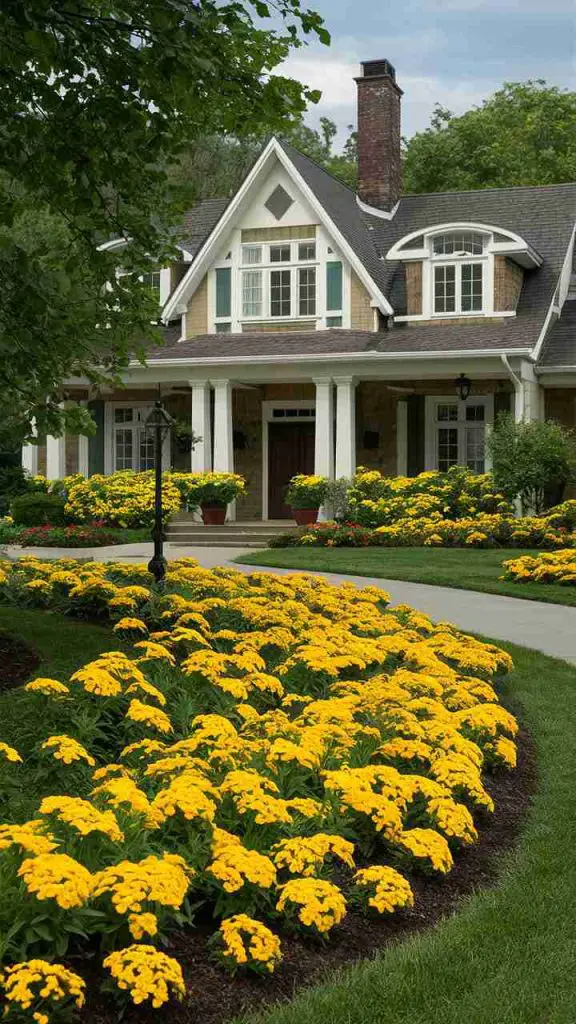 31 Stunning Front Yard Flower Bed Ideas for the Perfect Curb Appeal 70