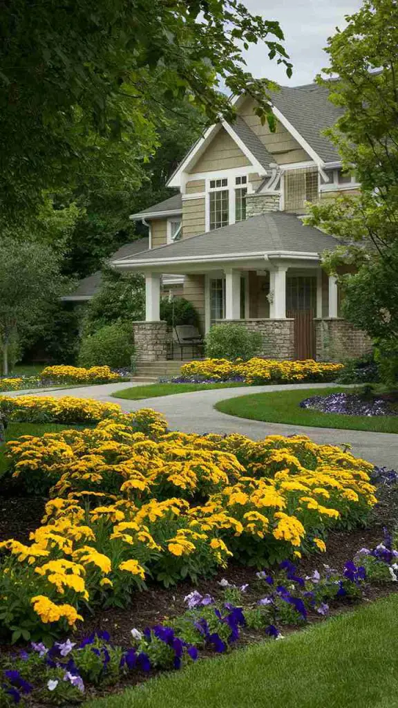 31 Stunning Front Yard Flower Bed Ideas for the Perfect Curb Appeal 77