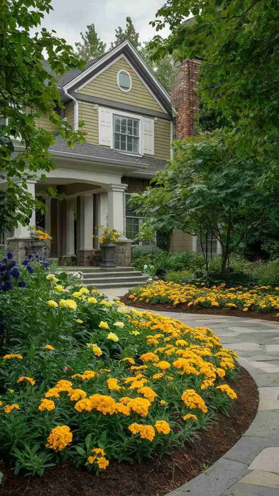 31 Stunning Front Yard Flower Bed Ideas for the Perfect Curb Appeal 76