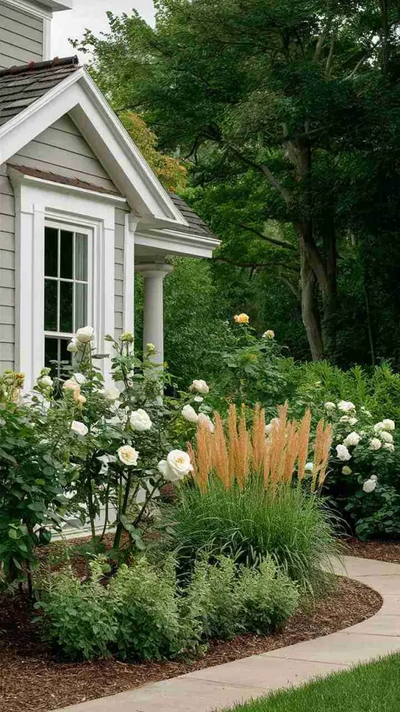 31 Stunning Front Yard Flower Bed Ideas for the Perfect Curb Appeal 26
