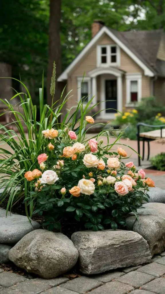 31 Stunning Front Yard Flower Bed Ideas for the Perfect Curb Appeal 27