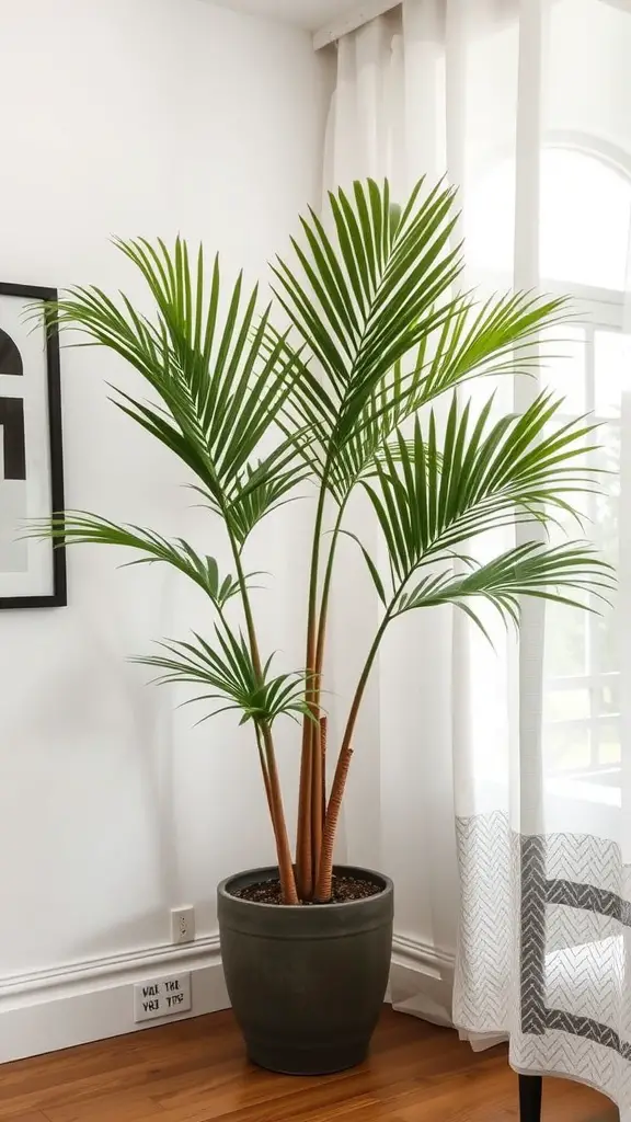 21 Low Light Indoor Plants for Cozy Spaces 22 Kentia Palm in a stylish indoor setting