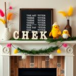 21 Easter Mantels Fireplaces That Will Wow Your Guests! 8