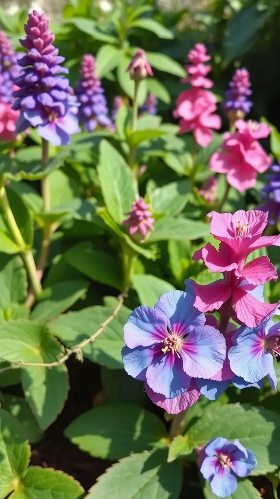 34 Gorgeous Shade Garden Plants for a Lush Landscape 11 Colorful pulmonaria flowers in a shade garden