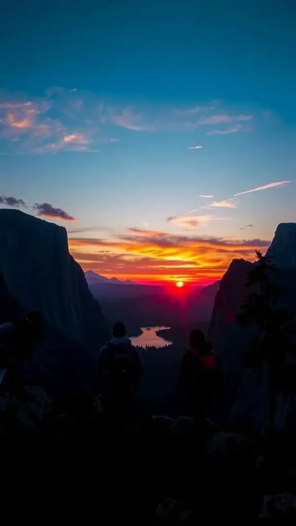 21 Must-Do Summer Bucket List Ideas for Your Best Season Yet 2 A group of hikers enjoying a sunset view at a national park