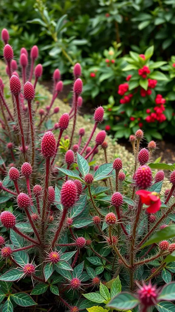 13 Creative Deer Resistant Landscaping Ideas for Your Garden 2 Spiky plant with colorful buds in a garden setting