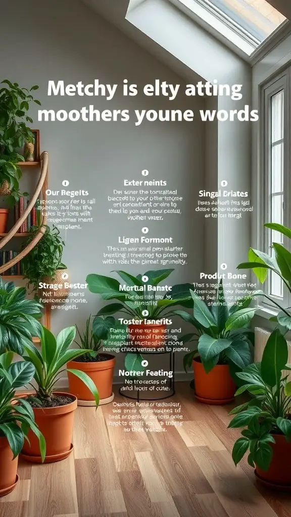 Indoor space with multiple Mother Tongue plants in terracotta pots, showcasing their green leaves and the bright natural light from the skylight.