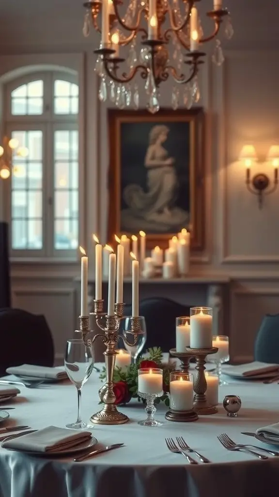 29 Stunning Dining Table Centerpieces for Every Occasion 10 Dining table centerpiece featuring candles and candelabras