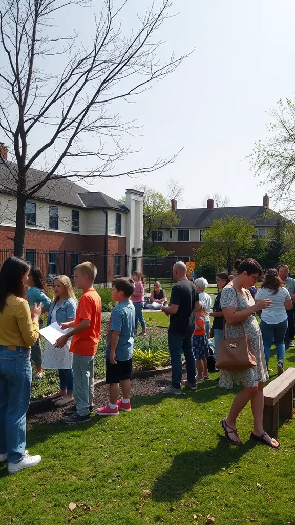 23 Creative Playground Landscaping Ideas for Endless Fun 14 Community members discussing playground design ideas