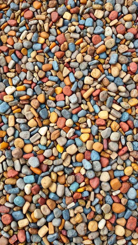 23 Creative French Drain Ideas for Effective Water Management 7 Colorful decorative gravel used for landscaping and drainage