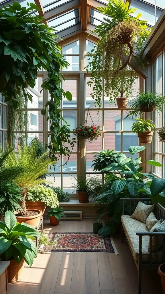 27 Creative Hangout Room Ideas for Your Space 12 Indoor garden retreat filled with various plants and natural light.