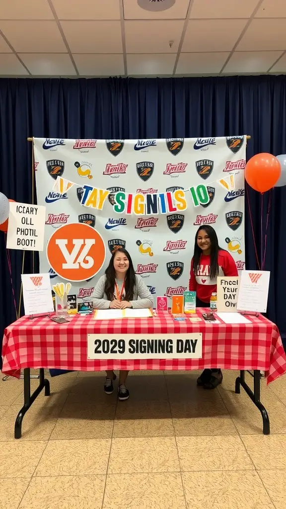 27 Creative Signing Day Table Ideas to Celebrate Success 1