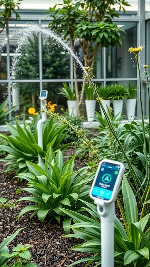 23 Inspiring Modern Garden Ideas to Transform Your Outdoor Space 16 Smart garden technology with watering system and greenery