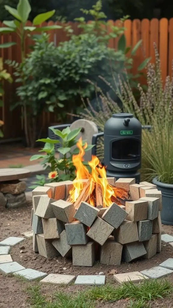 13 Creative Cinder Block Fire Pit Ideas for Your Backyard 1