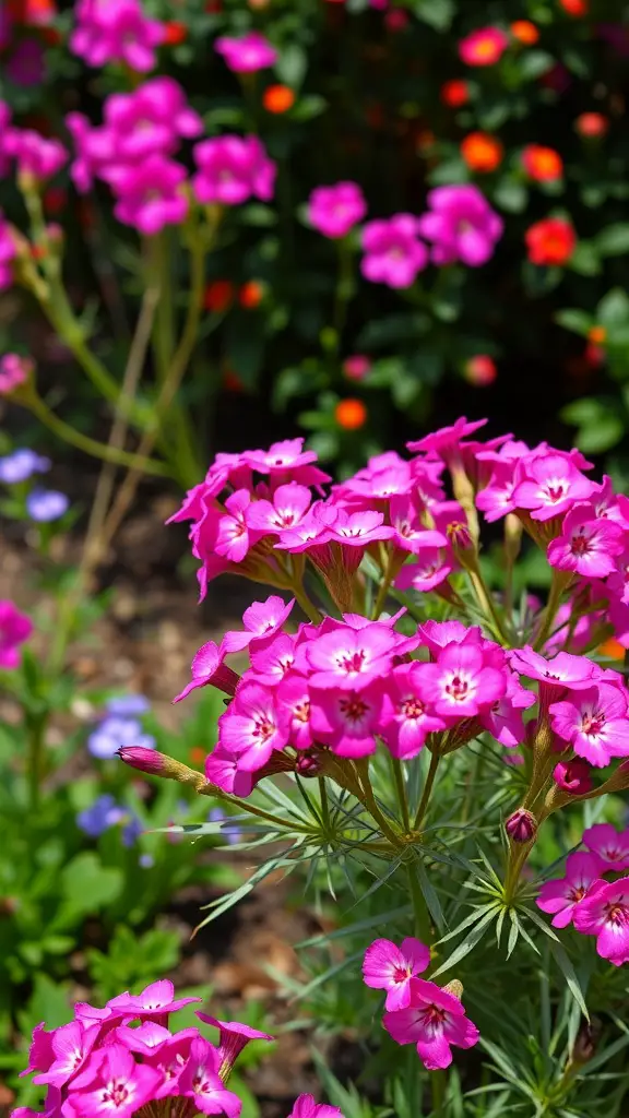 19 Stunning Fall Plants to Brighten Your Garden 15 Bright pink fall-blooming phlox flowers in a garden setting