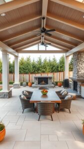 27 Cozy Outdoor Covered Patios with Fireplaces for Ultimate Comfort