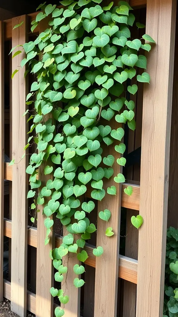 15 Stunning Monstera Plant Varieties You Need to Know About 8 Monstera Dubia plant with heart-shaped leaves climbing on a wooden structure.