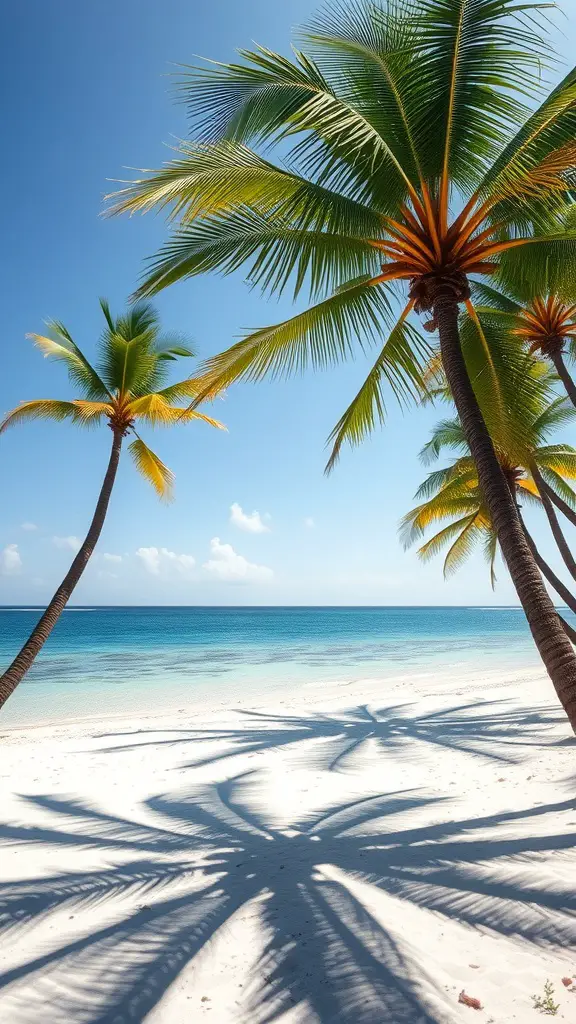 17 Creative Silent Auction Ideas to Boost Your Fundraising Event 10 Tropical beach with palm trees and clear blue water