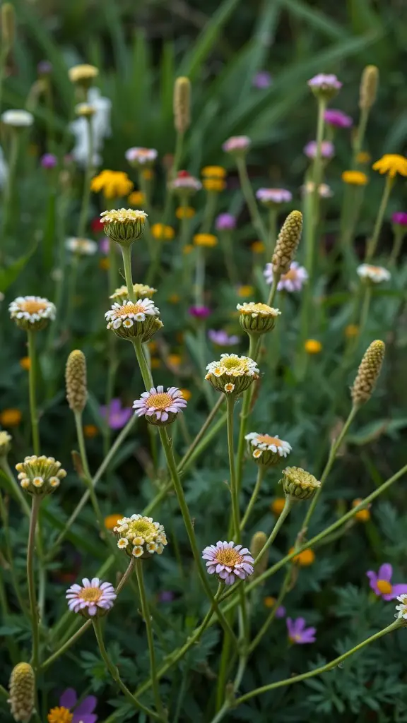 19 Stunning Perennial Plants for Your Garden 16 Colorful yarrow flowers in a garden setting, showcasing their tall stems and vibrant blooms.