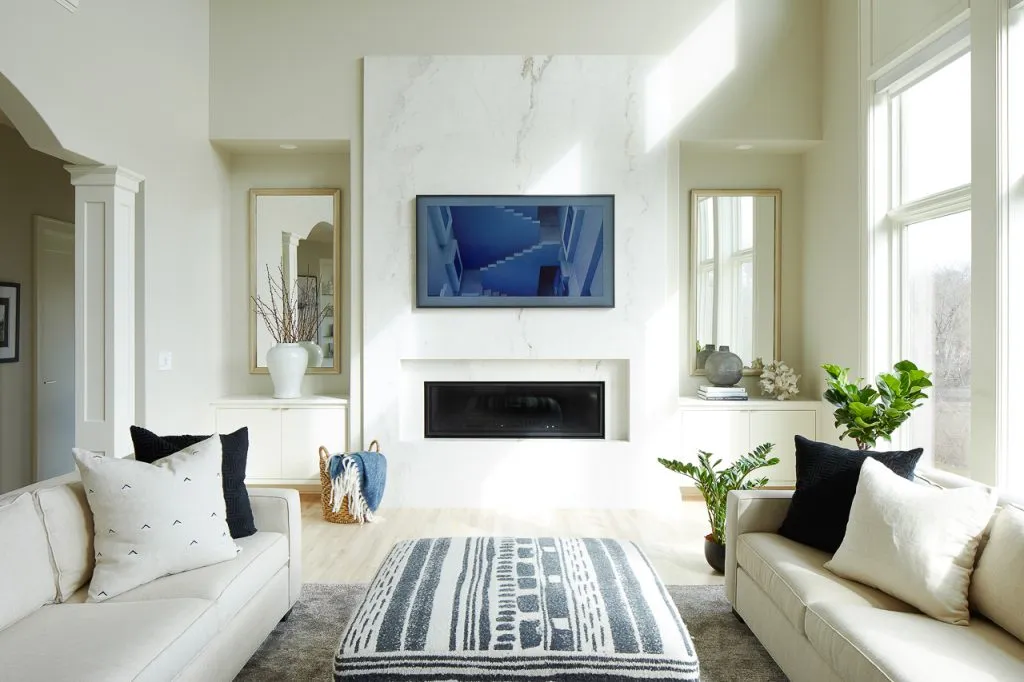 21 Stunning Fireplace TV Wall Ideas for Your Living Room 10 21 Stunning Fireplace TV Wall Ideas for Your Living Room 2