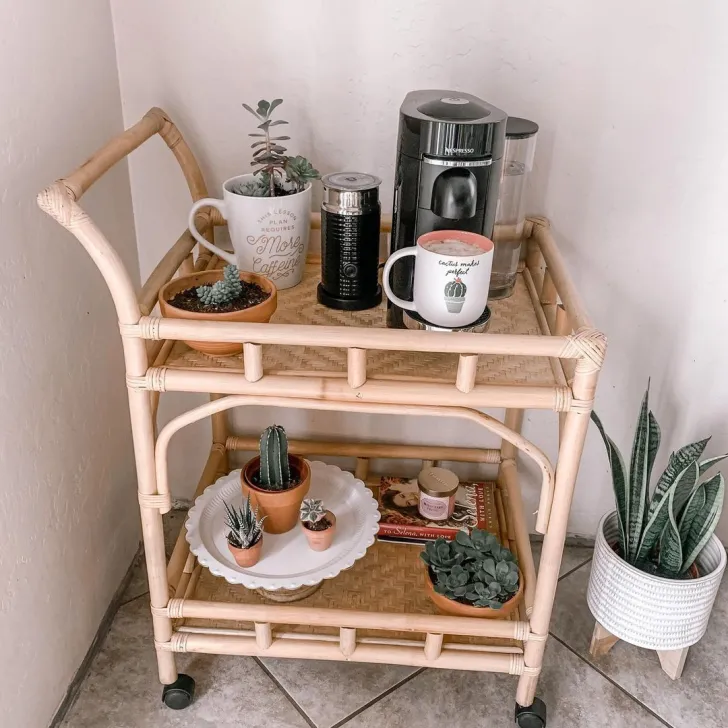 23+ Creative Coffee Cart Ideas to Elevate Your Home Brew Setup 4