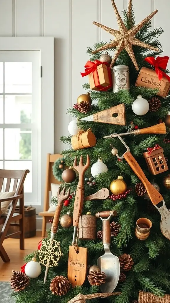 29+ Charming Farmhouse Christmas Tree Ideas to Inspire Your Holiday Decor 11 29+ Charming Farmhouse Christmas Tree Ideas to Inspire Your Holiday Decor 11