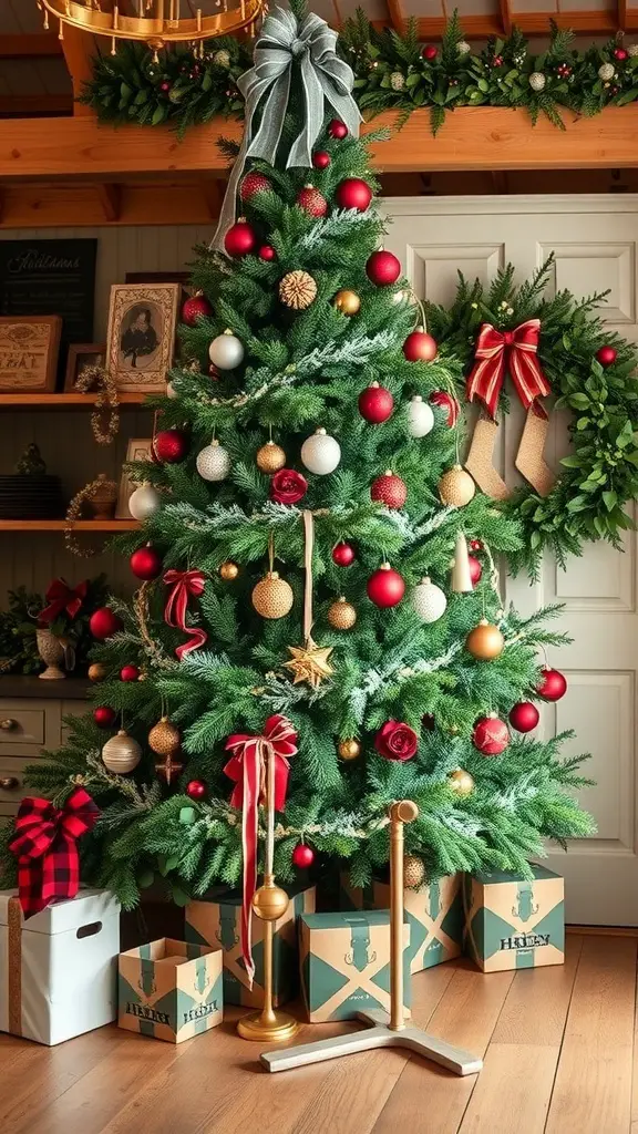 29+ Charming Farmhouse Christmas Tree Ideas to Inspire Your Holiday Decor 13 29+ Charming Farmhouse Christmas Tree Ideas to Inspire Your Holiday Decor 13