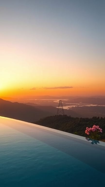 37+ Stunning Backyard Pool Design Ideas to Transform Your Outdoor Space 4 Infinity edge pool overlooking a scenic sunset view