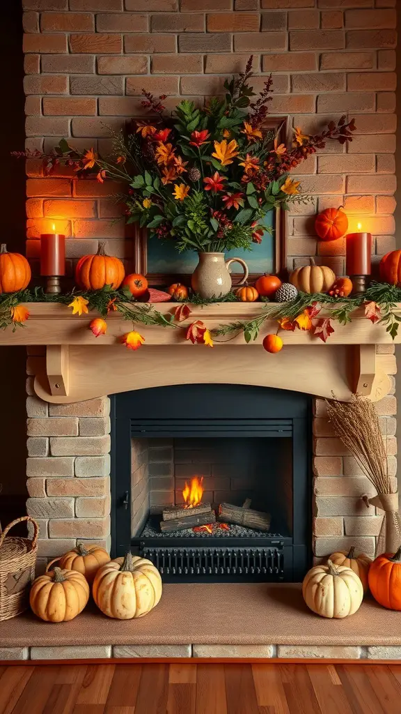 23 Cozy Fall Fireplace Decor Ideas You Need to Try 1