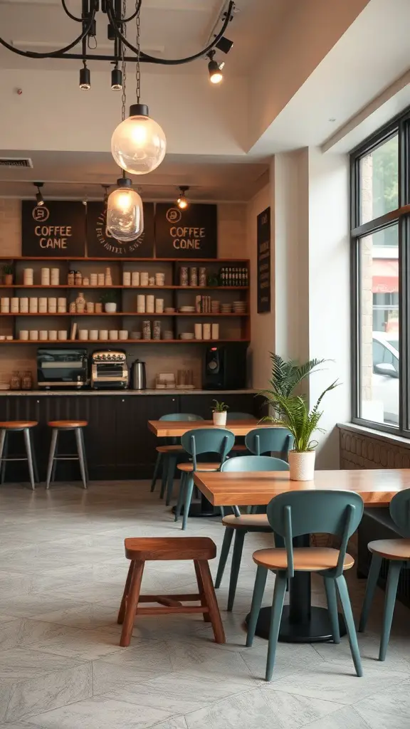 27 Creative Coffee Station Ideas You’ll Love 4 A cozy coffee shop with a family-friendly atmosphere, featuring comfortable seating and a play area.