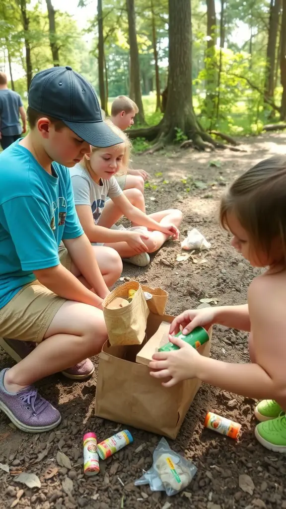 25+ Creative Tent Camping Setup Ideas for Your Next Adventure 12 A group of people enjoying games and activities at a camping site with a colorful tent in the background.