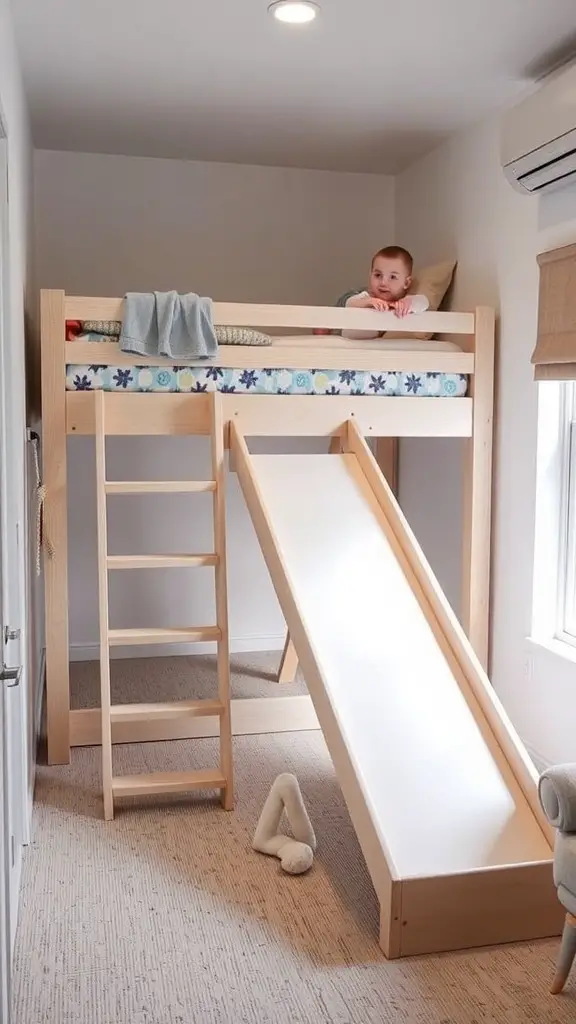 15+ Creative Adult Bunk Bed Ideas for Small Rooms 11 A modern floating bunk bed in a small room with a cozy design.