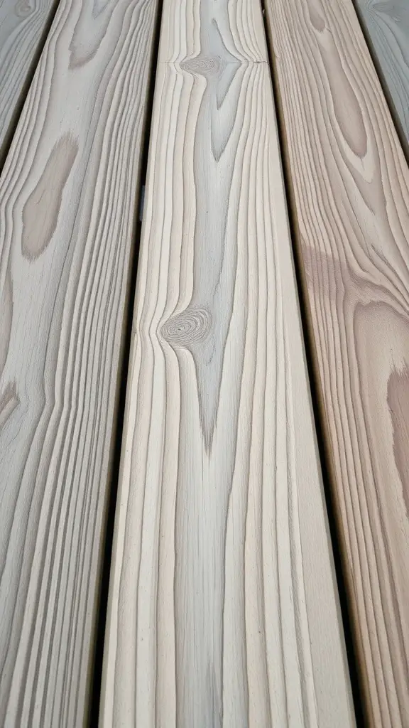 21+ Must-Have Features for Your Covered Deck Oasis 8 Close-up of wooden decking planks showing natural grain and texture.
