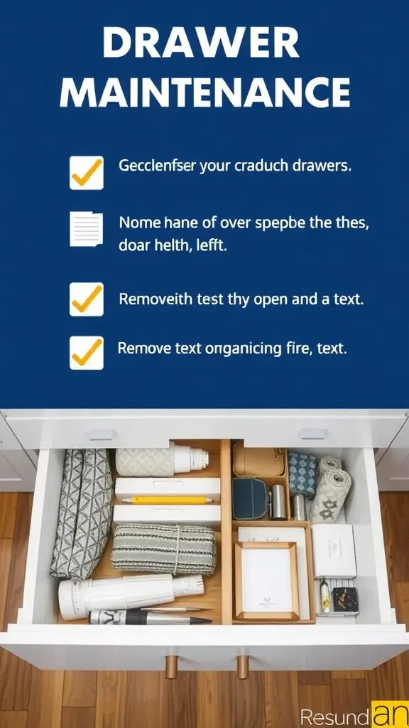 21+ Creative Drawer Organization Ideas for a Clutter-Free Home 12 A neatly organized drawer with a checklist, supplies, and a pen.