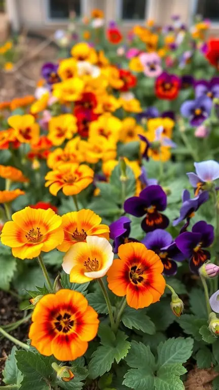 19+ Must-Grow Fall Garden Vegetables for a Bountiful Harvest 11 Colorful edible flowers including pansies and nasturtiums in a garden