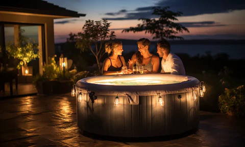 21+ Creative Backyard Inflatable Hot Tub Ideas 14 21+ Creative Backyard Inflatable Hot Tub Ideas 7