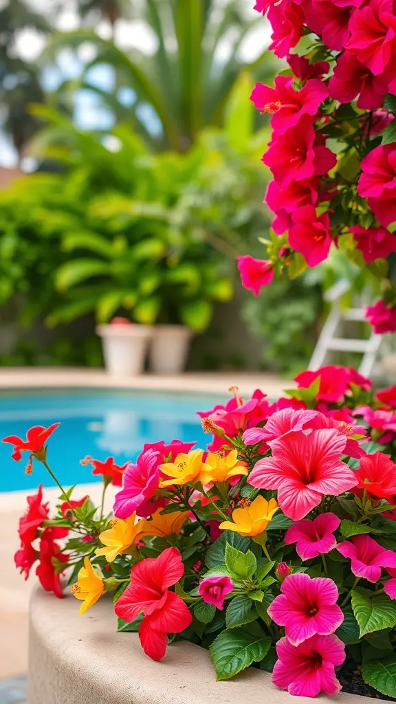 23+ Stunning Tropical Pool Landscaping Ideas for Your Backyard Retreat 1